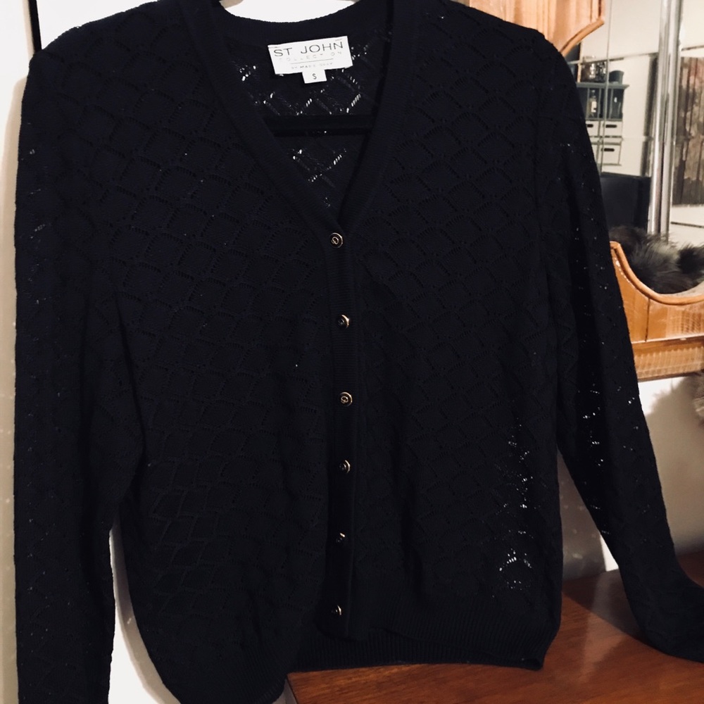 St. John knit 2 piece cardigan sweater